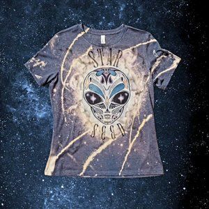 Robo Alien Sugar Skull Graphic Tee